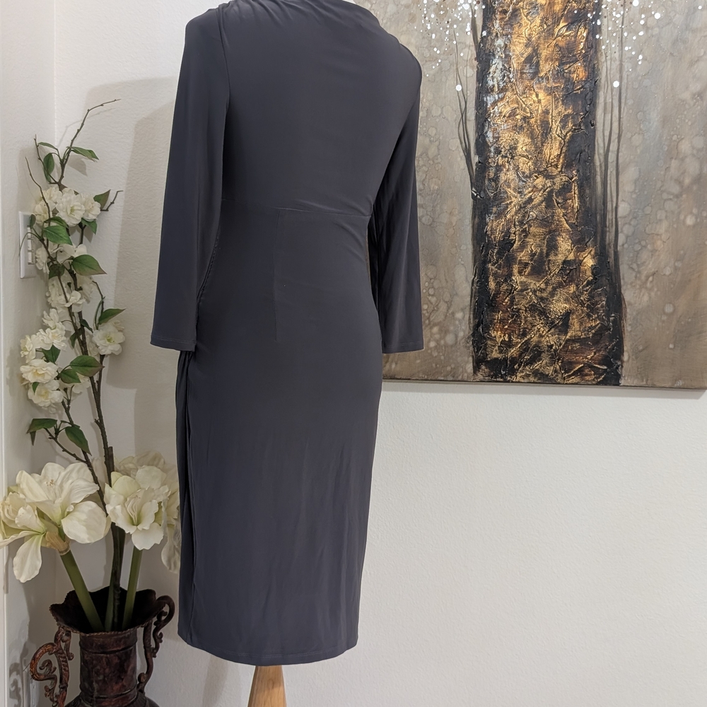Ralph Lauren Charcoal Long Sleeve Dress - Picture 3 of 3